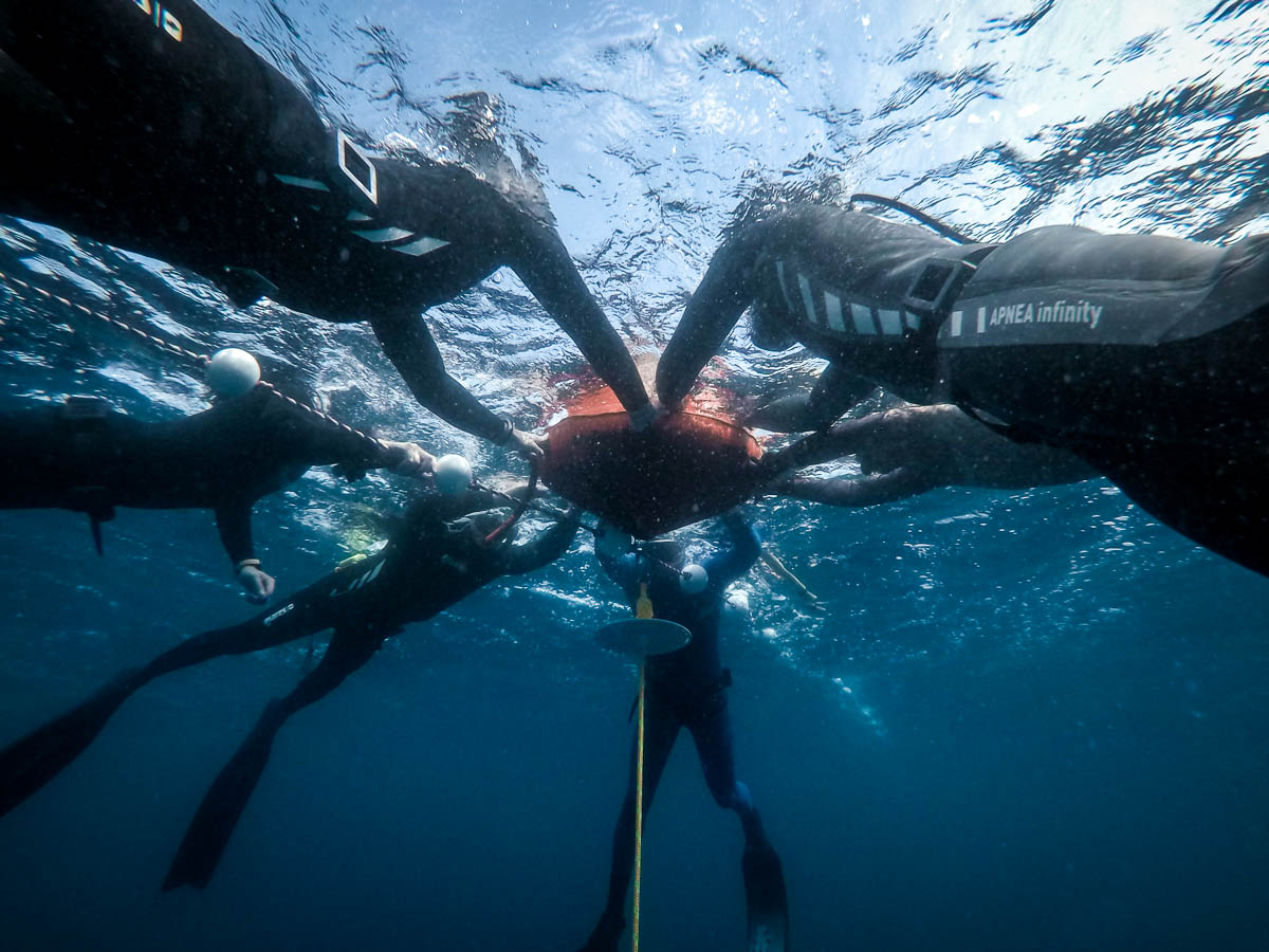 Tréningy Freedivingu - Foto - SFT v Chorvátsku.